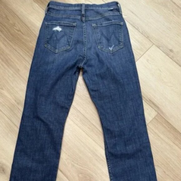 Mother High Waisted Looker Ankle Fray Jeans In Wicked Wildflower size 26 USA - Picture 2 of 7